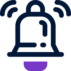 bell icon. vector dual tone icon for your website, mobile, presentation, and logo design.