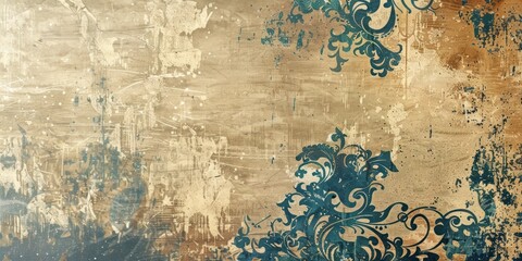 Naklejka premium Graffiti art background on the wall, wallpaper