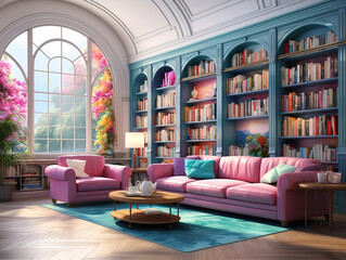 Generous Business colleagues working in a busy open plan work area