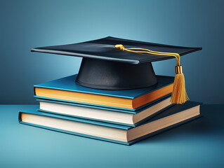 Attractive Graduation in high school and university concept