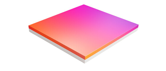 A square of pink, purple and orange color