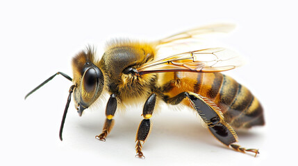 a photo of a bee, bug Equipment, isolated on white background