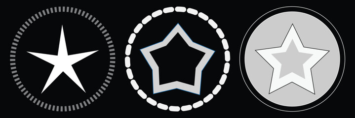 Circle stars vector. Eps 10.