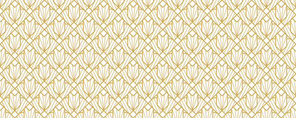 Art Deco Seamless pattern background, Abstract pattern background decorative graphic design wallpaper background for your design , vector illustration	