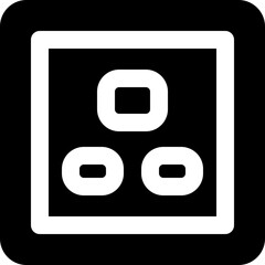 socket icon. vector glyph icon for your website, mobile, presentation, and logo design.