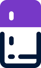 refrigerator icon. vector dual tone icon for your website, mobile, presentation, and logo design.