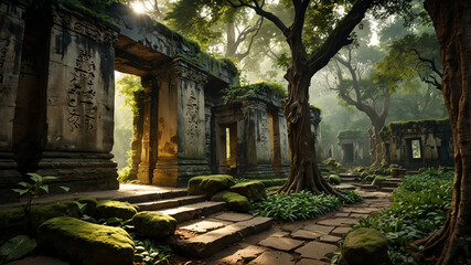 Fototapeta premium archaeological site temple country