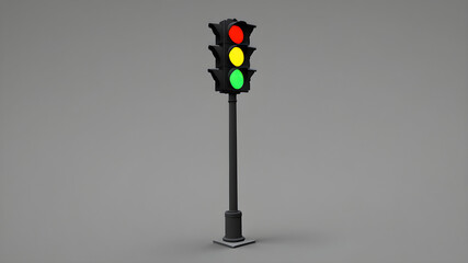 create a simple trafficlight with the typical structure