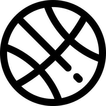 recommend clip art: basketball icon. vector line icon for your website, mobile, presentation, and logo design.