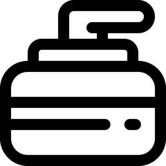 curling icon. vector line icon for your website, mobile, presentation, and logo design.