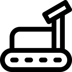 treadmill icon. vector line icon for your website, mobile, presentation, and logo design.