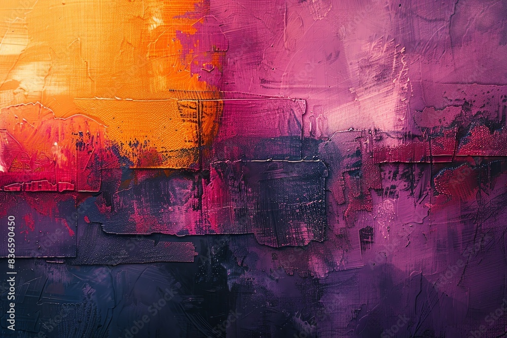Aufkleber artistic abstract background with layered textures and a vibrant color palette, creating a rich and 