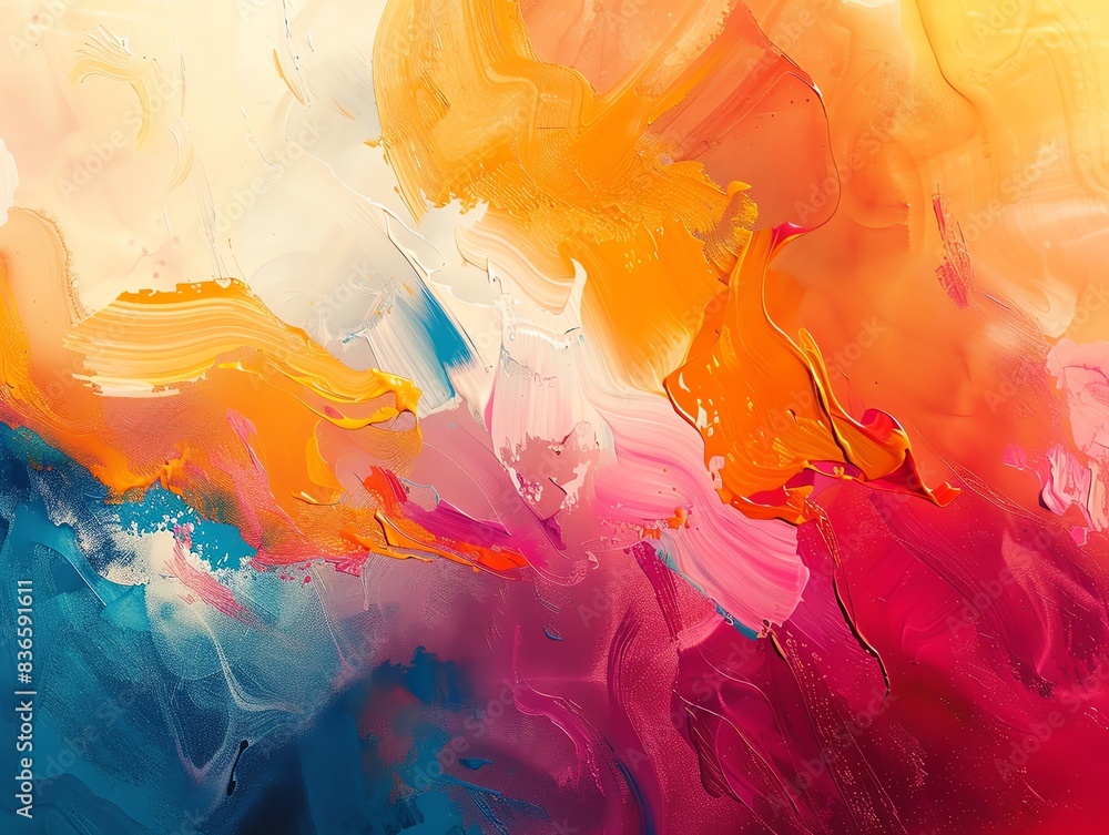 Aufkleber artistic background with abstract elements and a mix of bold and subtle colors, creating a visually 
