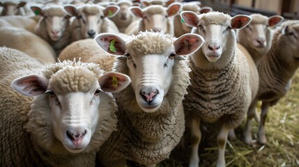Obraz premium sheep on the farm