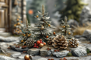 christmas decoration on the tree