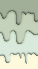 Green 3D layer soft curve abstract background