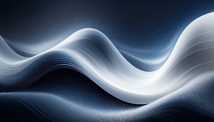 Obraz premium Light and Shadow: Abstract Noisy Waves in Blue, Gray, and Black
