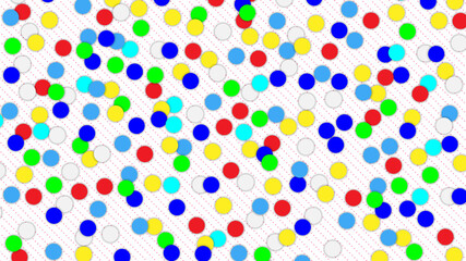 Abstract colorful circle and line on background.