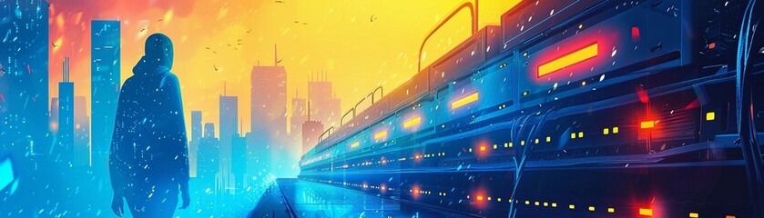 A closeup view of a server rack with glowing red LED lights in a dark data center, symbolizing network infrastructure and technology