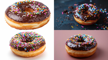 donuts isolated on white