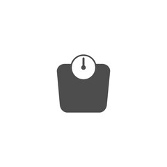 Bathroom weight scale icon isolated on white background