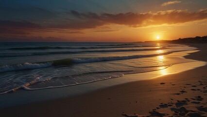 sunset over the ocean