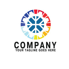 HVAC logo vector template