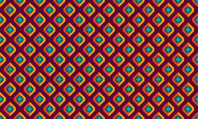 Grunge Design Geometric Shapes Seamless Pattern for Wallpaper Background