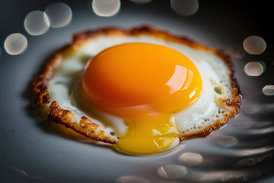 fried egg in a frying pan