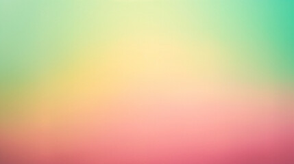 Obraz premium Pastel gradient background with soft pink, yellow, and green colors. Copy space. Generative AI 