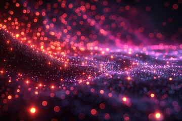 Digital background for tech, AI, neural networks, data, audio, graphics