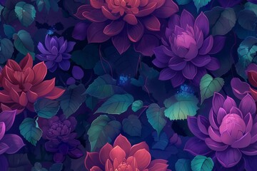 A stunning seamless botanical centric pattern for versatile usage