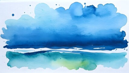 blue-green paint stain