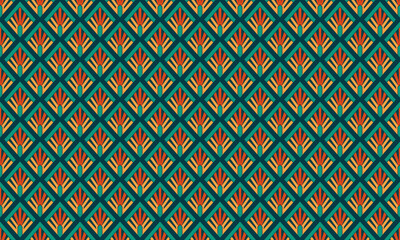 Art Deco Design Geometric Shapes Seamless Pattern for Wallpaper Backgroun