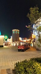 Naklejka premium truck at night