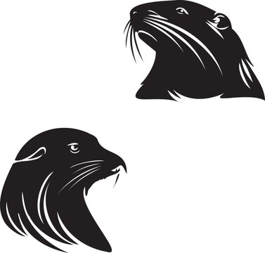 recommend clip art: Mole Black silhouette icon