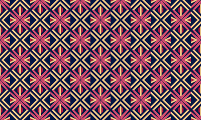 Art Deco Design Geometric Shapes Seamless Pattern for Wallpaper Backgroun