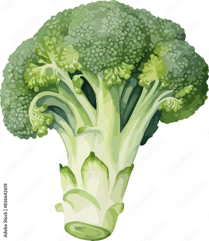 Wall mural Broccoli clipart design illustration