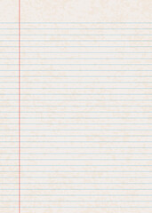 Naklejka premium Old paper with line background. Blank pages of a notebook