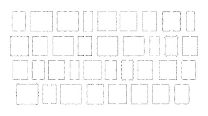 Set Black Simple Line Collection Different Doodle Brackets, Parentheses, Braces Elements Vector Design Style Sketch Isolated Illustration For Banner