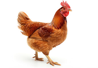 Fototapeta premium Chicken isolated on white background.