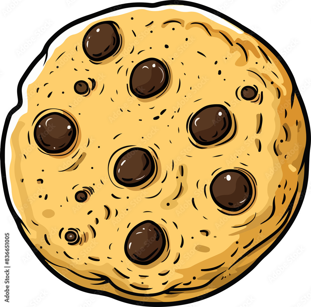 Wall mural Cookie clipart design illustration