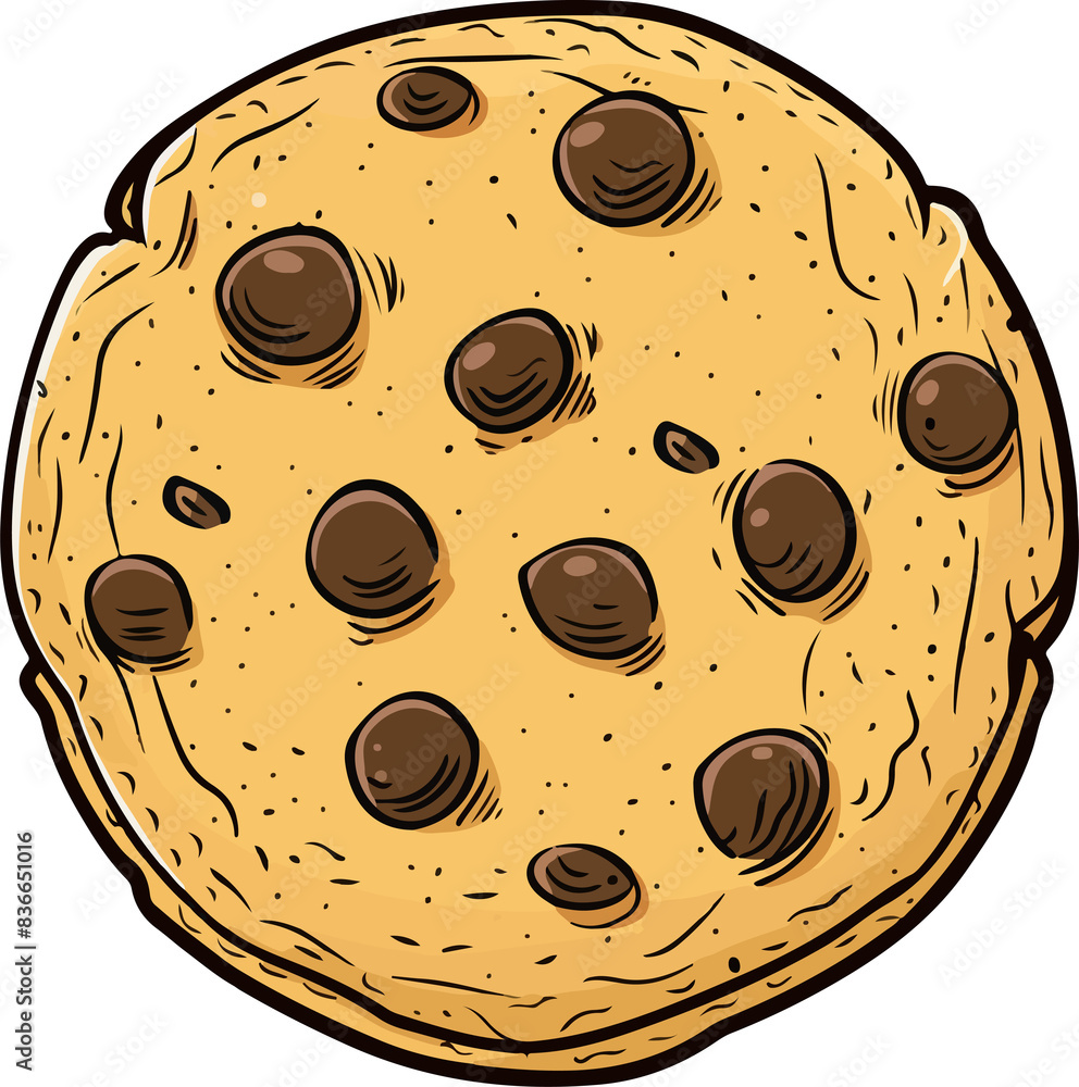 Sticker Cookie clipart design illustration