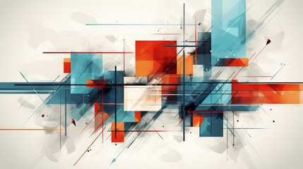 Abstract and dynamic grunge illustration featuring bold lines and flat textures with intricate details.