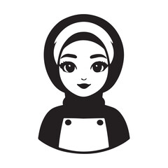 Cartoon Chef Character in Uniform Illustration