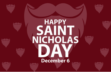 Saint Nicholas Day. December 6. Holiday concept