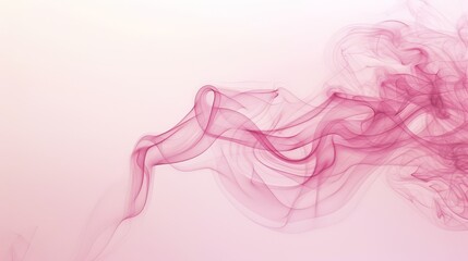 Abstract Pink Smoke Swirl on Light Background