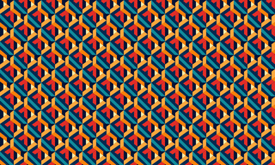 Brutalist Design Geometric Shapes Seamless Pattern for Wallpaper Background