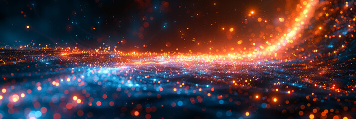Obraz premium Digital background for tech, AI, neural networks, data, audio, graphics