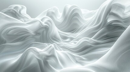 Obraz premium A clean, white background with a faint wave pattern, providing a minimal yet dynamic appearance. Minimal and Simple,